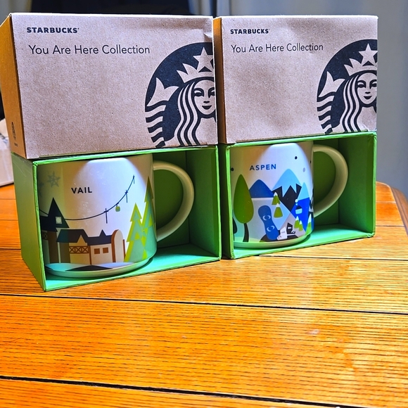 Starbucks Vail and Aspen, You Are Here Collection New in boxes - Picture 1 of 10